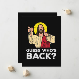 Ostern Rate Wer ist zurück Jesus Lustig Religiös Ankündigung