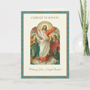 Ostern Religiöse Auferstehung Jesus Christlich Feiertagskarte