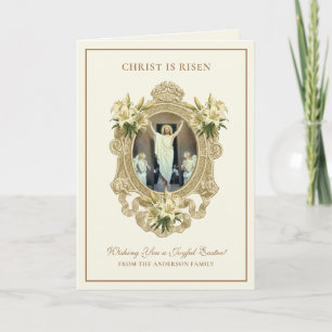 Ostern Religiöse Auferstehung Jesus Christlich Feiertagskarte