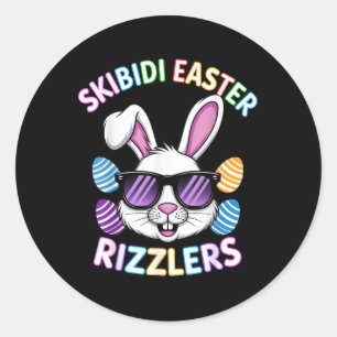 Ostern Rizzler Skibidi Ostern Runder Aufkleber