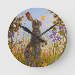 Ostern Runde Wanduhr