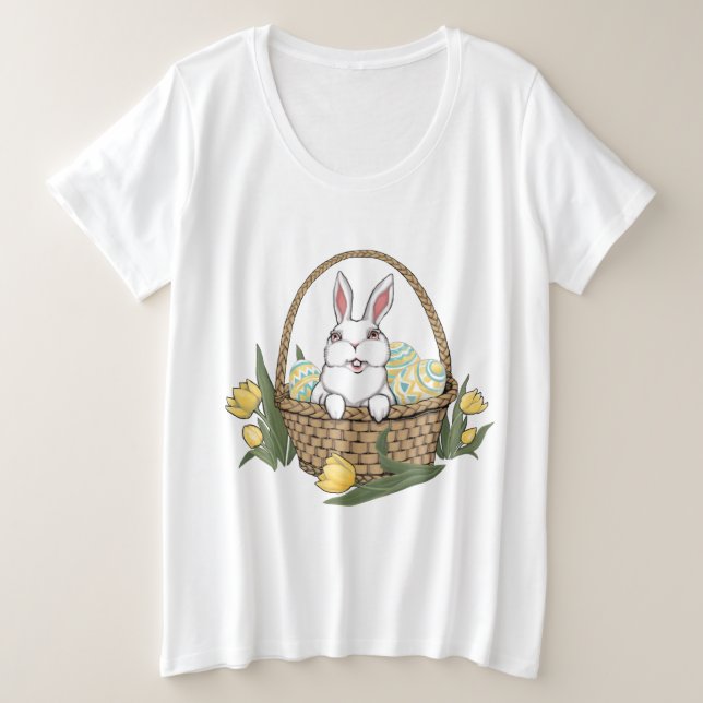 Ostern Shirt Osterhase Ladys T - Shirt (Design vorne)
