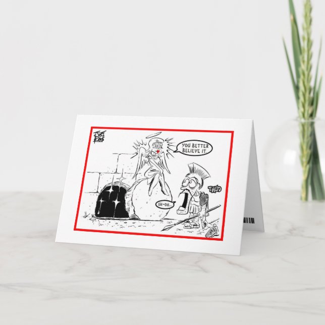 OSTERN: "SIE GLAUBEN BESSER " FEIERTAGSKARTE (Vorderseite)