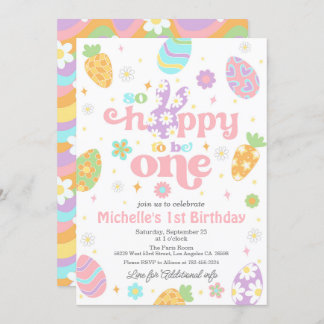 Ostern so erfreut, ein Geburtstag zu sein Einladung