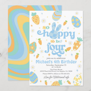 Ostern so hallo zu vier Jungen Geburtstag zu werde Einladung