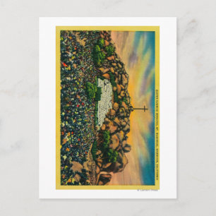 Ostern-Sonnenaufgang-Service an Mt. Rubidoux Feiertagspostkarte