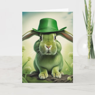 Ostern/St. Patrick's Day Bunny Karte