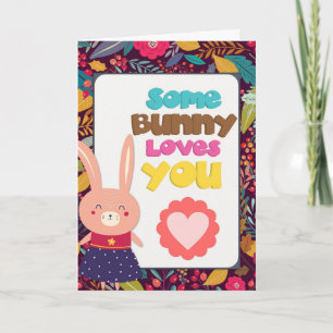 Ostern Süß Ein Hase Liebt Dich Karte