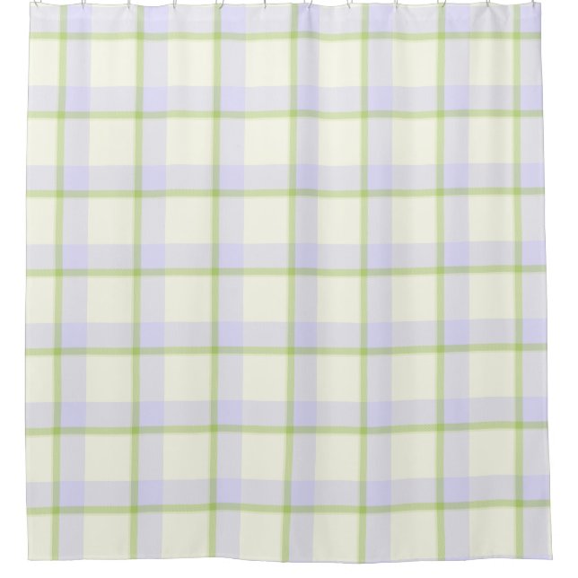 Ostern Tartan Elegant Duschvorhang (Vorderseite)