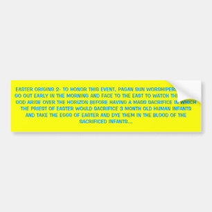 OSTERN-URSPRUNG 2 AUTOAUFKLEBER