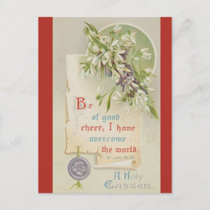 Ostern Vintage Bibelvers Seid guten Mutes Postkarte