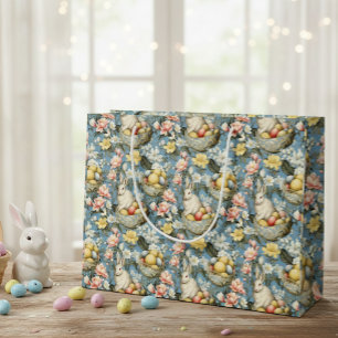 Ostern Vintager Sonnenfrühling Muster Große Geschenktüte