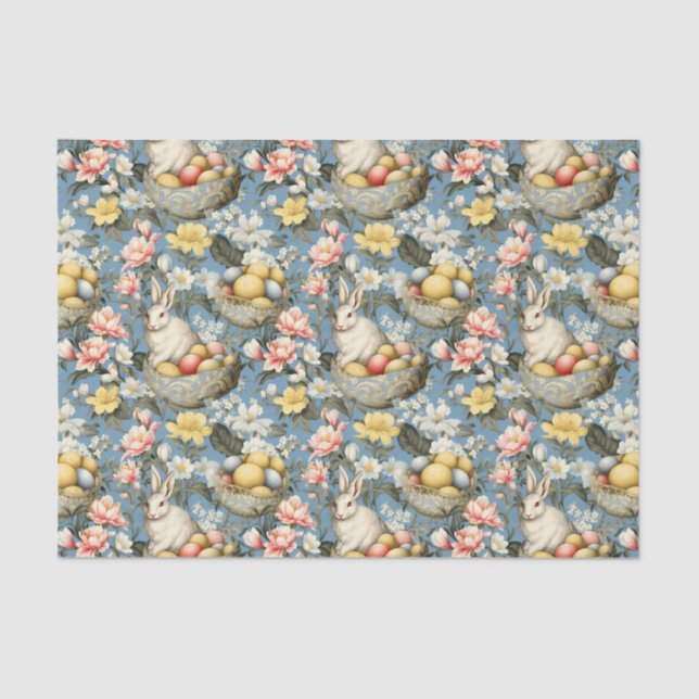 Ostern Vintager Sonnenfrühling Muster Seidenpapier (Vorderseite)