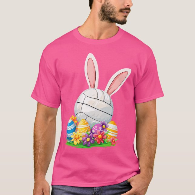 Ostern Volleyball Sonnentag Ostern T-Shirt (Vorderseite)