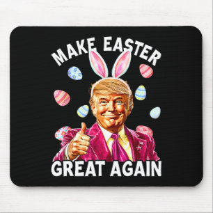 Ostern wieder groß machen Hase Frühling Jagd Eier Mousepad