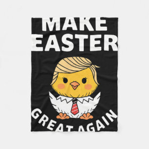 Ostern wieder großartig machen lustiger Trump Chic Fleecedecke