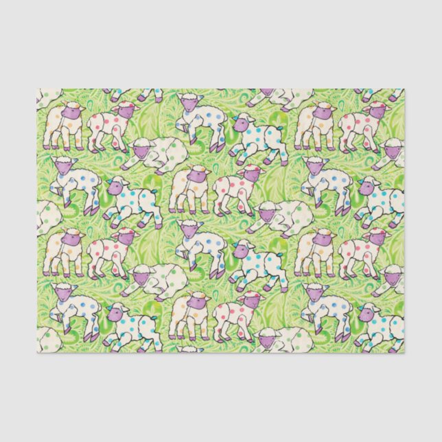 Ostern wirft Muster auf Paisley Seidenpapier (Vorderseite)
