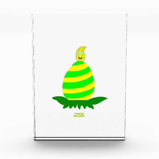 Ostern wünscht einen vertikalen Foto-Block Fotoblock (Vorderseite)