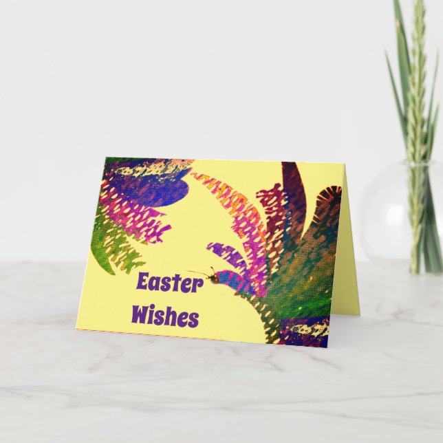 Ostern wünscht frohe Ostern Karte (Vorderseite)