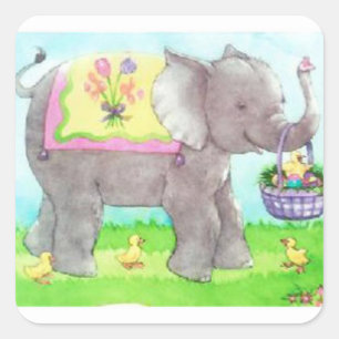 Ostern-Zeit! Quadratischer Aufkleber