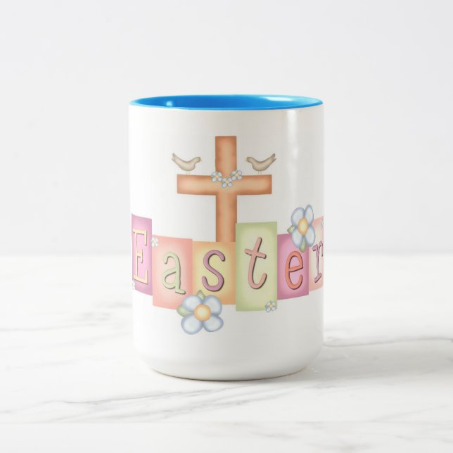 Ostern Zweifarbige Tasse (Mittel)