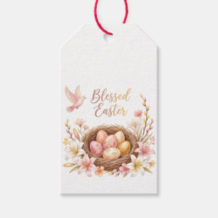 Osternest mit Eiern Geschenkanhänger