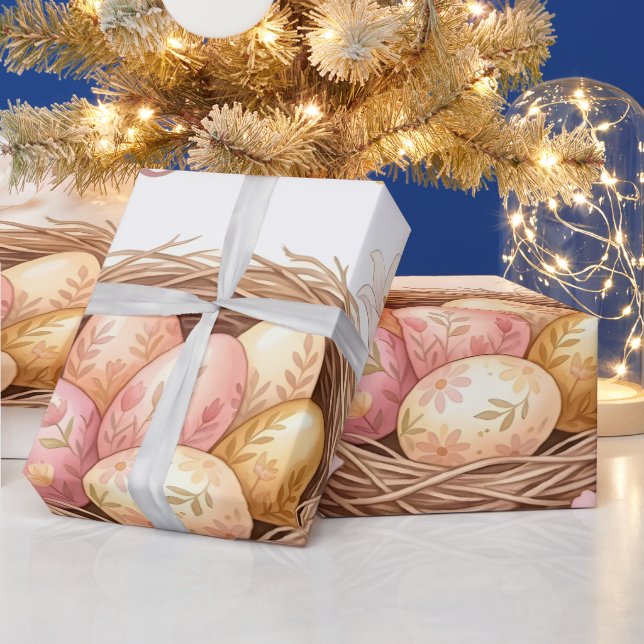 Osternest mit Eiern Geschenkpapier (Feiertage)