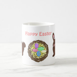 Osternest mit Hasen Tasse