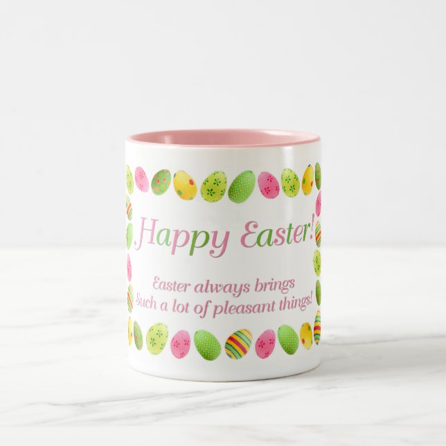 Osterngrenze - Frohe Ostern Tasse (Mittel)