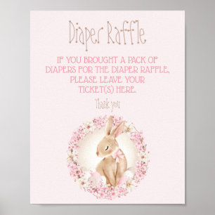 OsterNiedliches Pink-Baby-Duschkopf-Windeln Raffel Poster