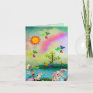 Osternwhimsey-KUNDENSPEZIFISCHE Gruß-Volkskunst Feiertagskarte