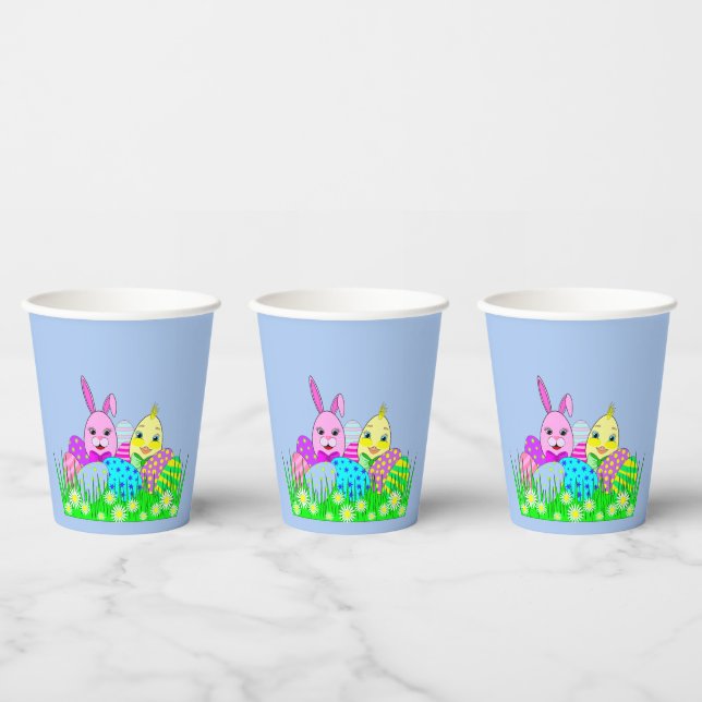 Osterpapiergruppen, Gastgeschenk-Cups Pappbecher (Multi)