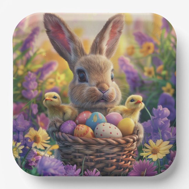 Osterpappteller Reihe 1 Pappteller (Vorderseite)