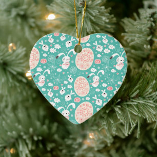 Osterparade-Ornament Keramik Ornament