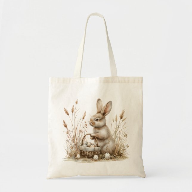 OsterParty Bunny Beige Boho Tragetasche (Vorne)