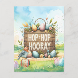 Osterparty-Einladungskarte Postkarte