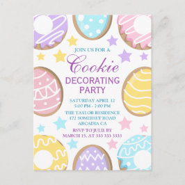 Osterpastel-Cookie Dekorieren Party Postkarte