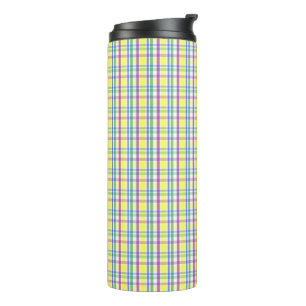 Osterpastel Karierter Frühling Muster Thermosbecher