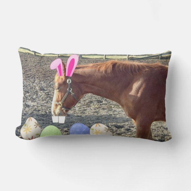 Osterpferd und Pony Lendenkissen (Vorderseite)