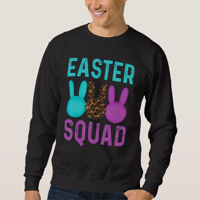 Osterplatz für Frauen und Mädchen Osterhase Sweatshirt (Vorderseite)