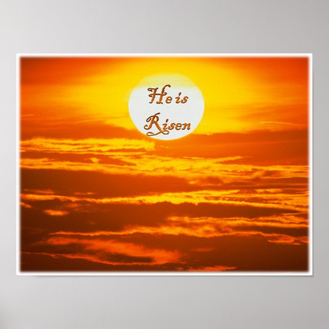 Osterposter "Er ist Risen" Poster (Vorne)