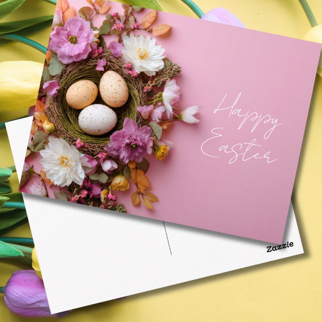 Osterpostkarte mit Ostereiern Postkarte (Von Creator hochgeladen)