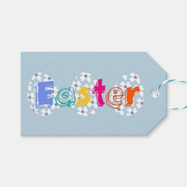 Osterpräsenzettel Geschenkanhänger (Vorderseite (Horizontal))