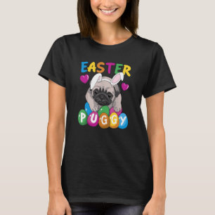 Osterpuggy Niedlicher Hund Französischer Mops Oste T-Shirt
