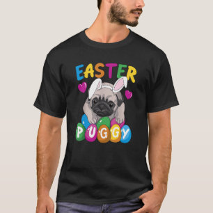 Osterpuggy Niedlicher Hund Französischer Mops Oste T-Shirt