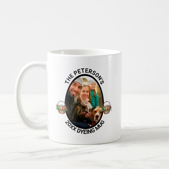 Osterpuppe | Foto-Färbung der benutzerdefinierten  Kaffeetasse (Links)