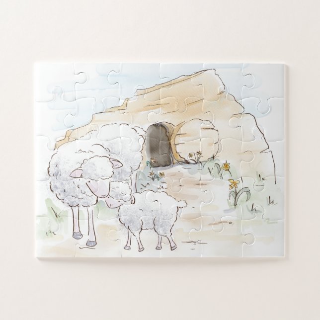 Osterpuzzle leeren Grab Puzzle (Horizontal)