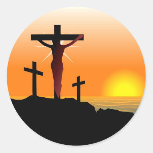 Osterr Kreuz Runder Aufkleber
