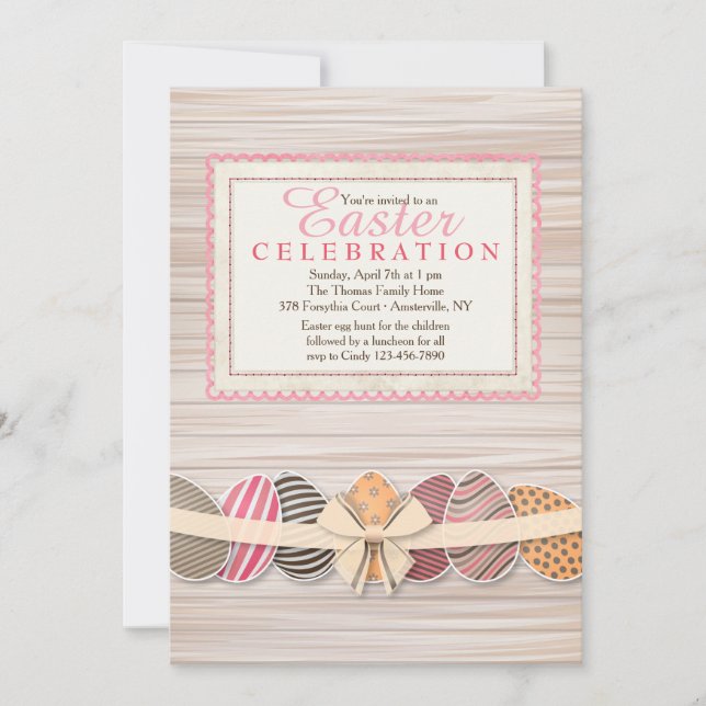 Osterrahmeneinladung Einladung (Vorderseite)