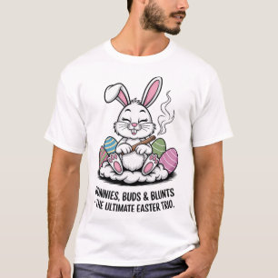 Osterrätsel Humorvolle Hasen Knospen Stumpfe Trio T-Shirt